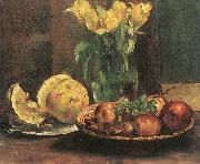 Lovis Corinth Stillleben mit gelben Tulpen oil painting